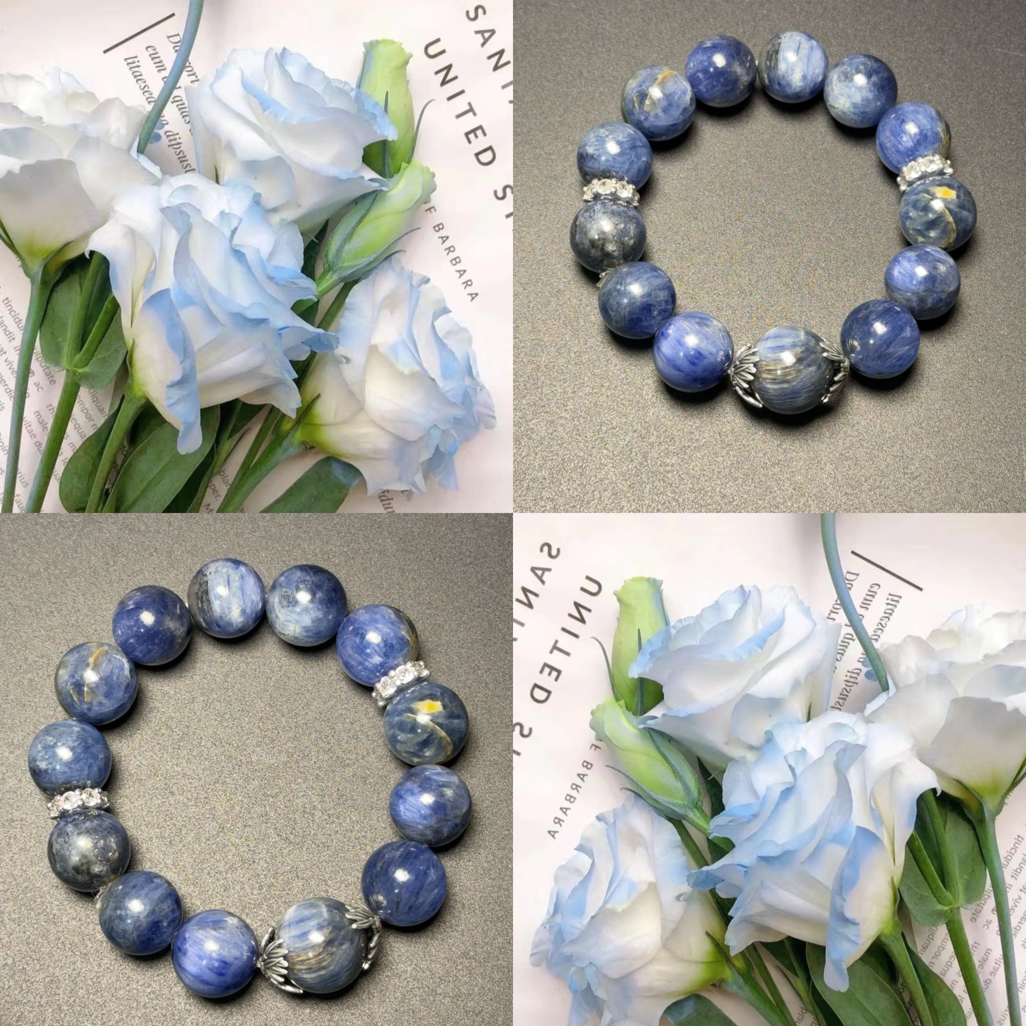 【云花映梦】AL妍宝蓝晶石设计款手串