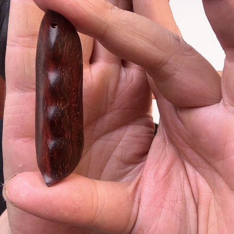 檀香紫檀（小叶紫檀）小叶紫檀福豆钥匙扣