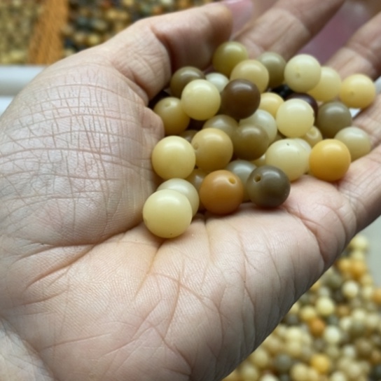 白玉菩提吊坠微瑕10糖果圆100卡灯牌宠100