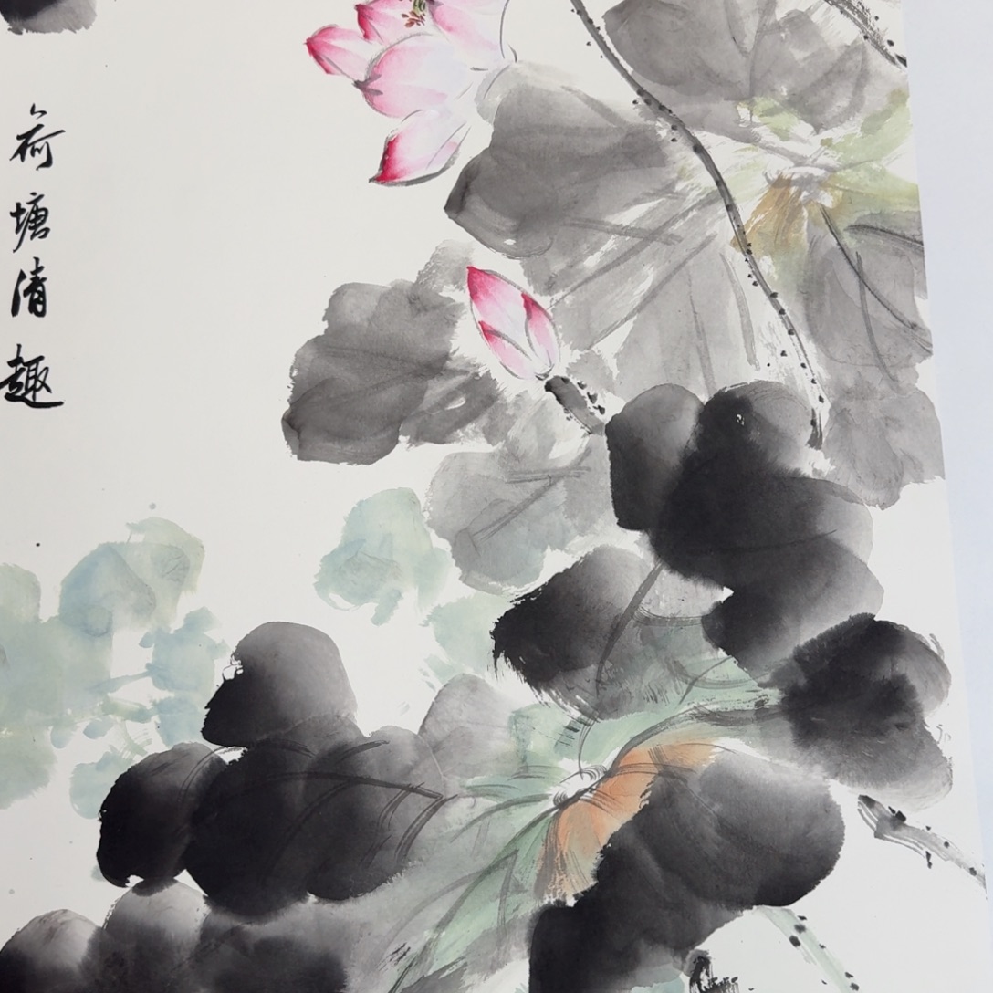 国画纯手绘山水花鸟作品