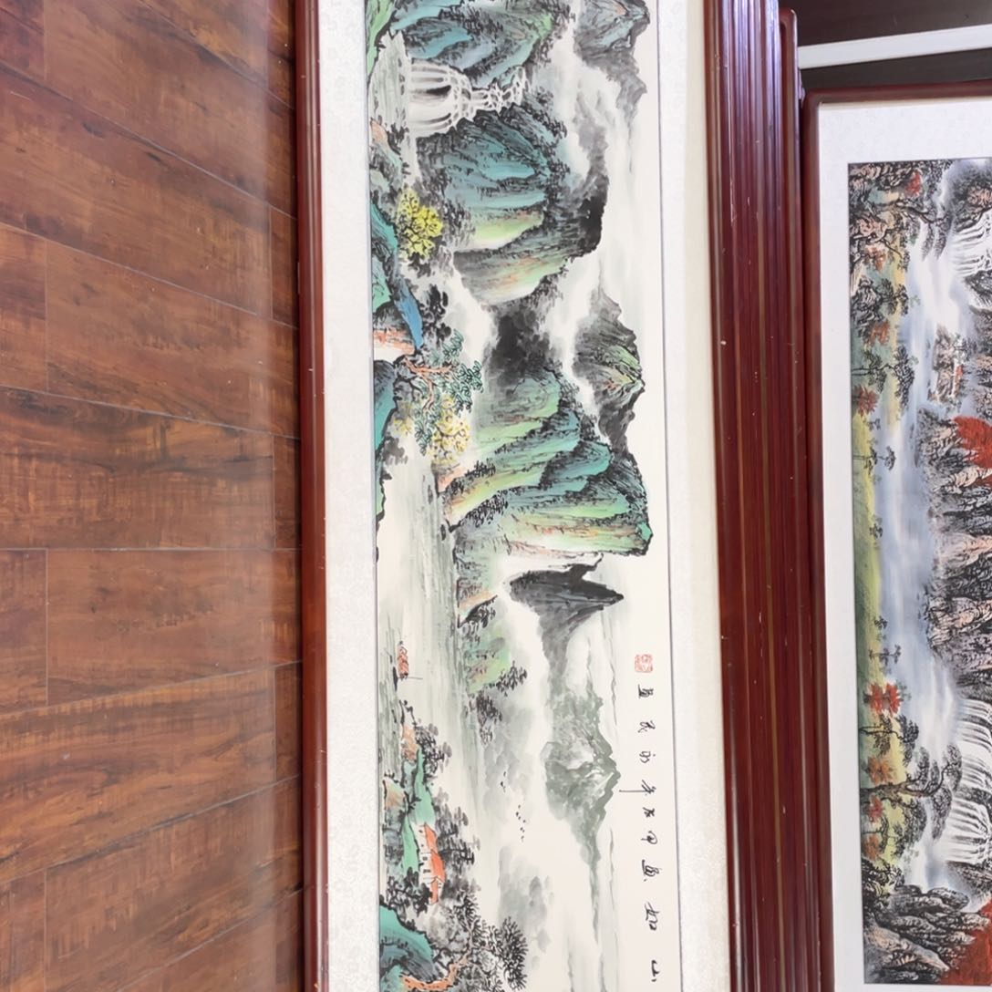 国画带框尺寸48*163厘米