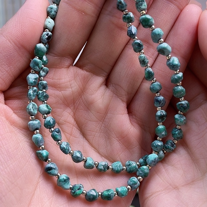 未镶嵌绿松石珠宝奇石