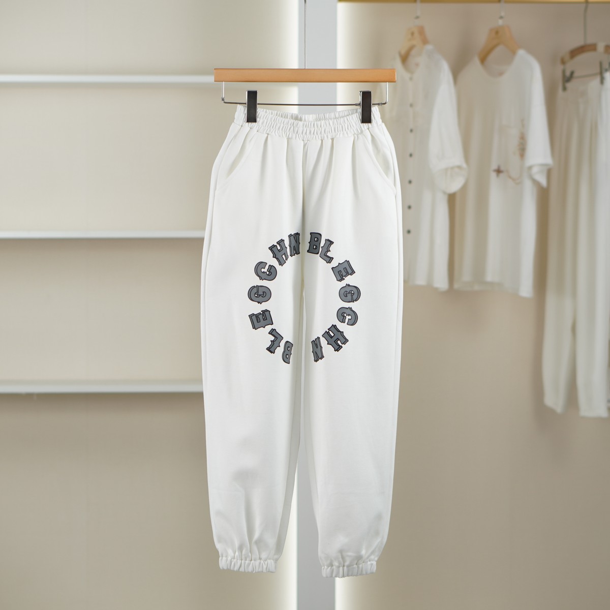 麦迪尚品 一路童行 3120819 潮流束脚休闲裤春季儿童品牌撤柜