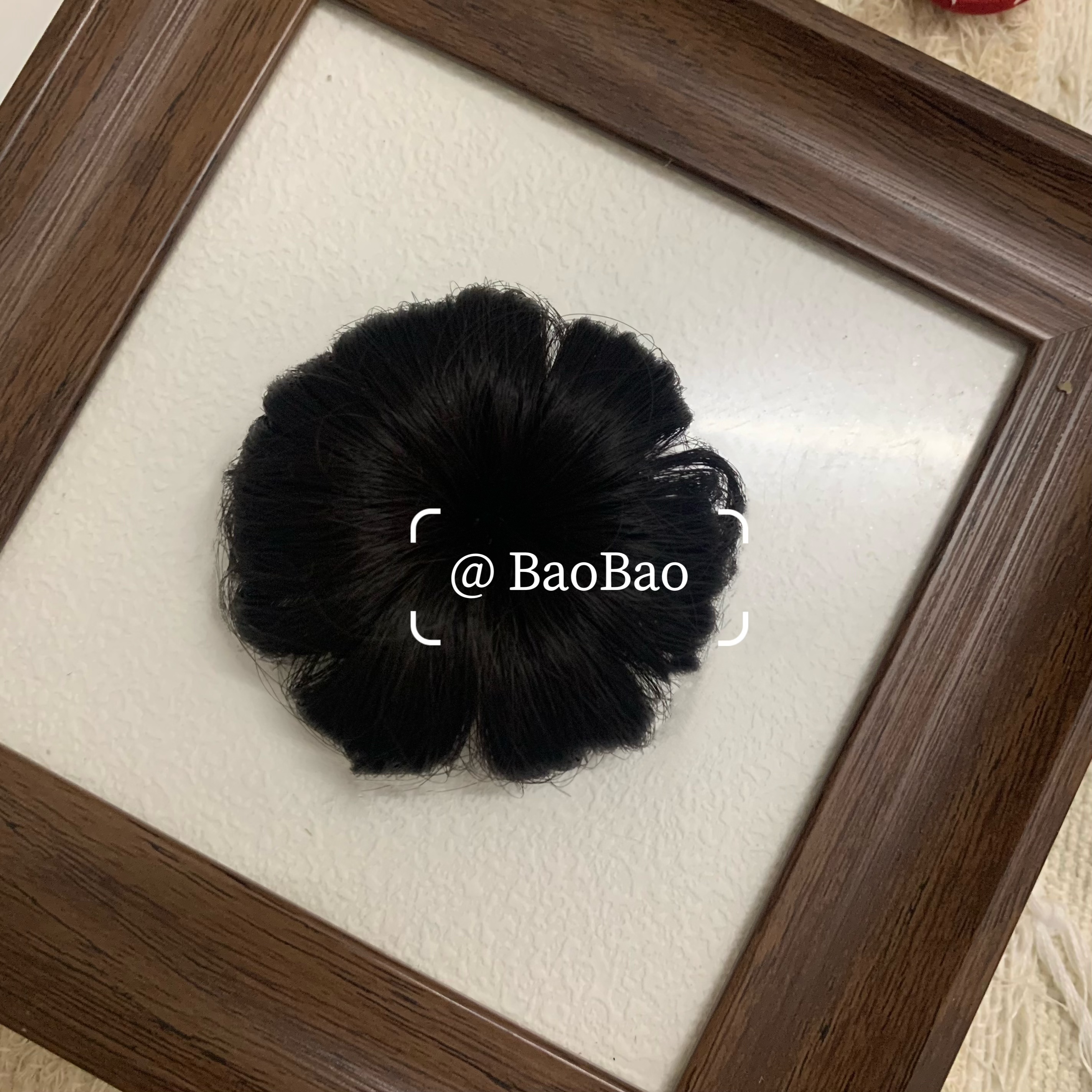 宝宝可爱仿花苞夹子头饰逼真丸子头发夹儿童网红发卡婴儿假发发饰