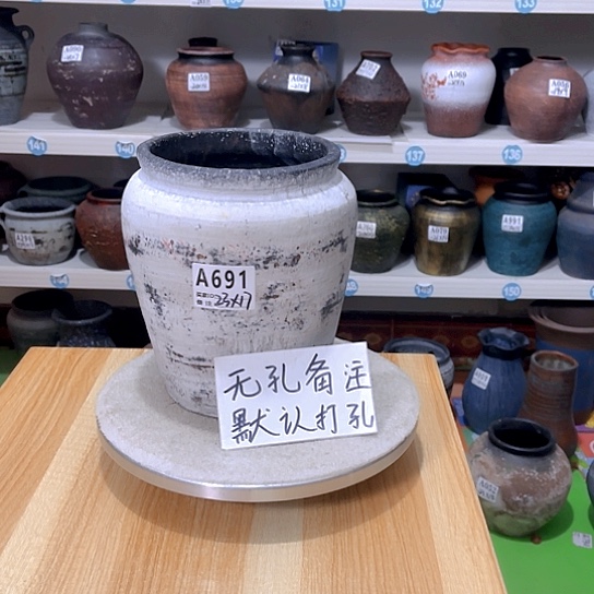 红陶手工制作过程花盆