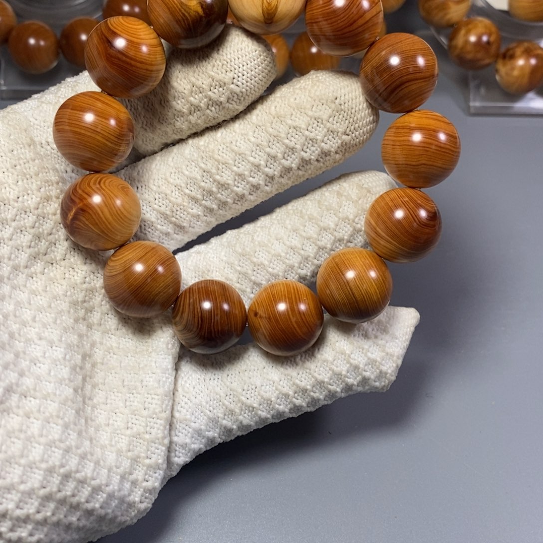 柏木手串/手链南太行陈化崖柏手串红油1.8