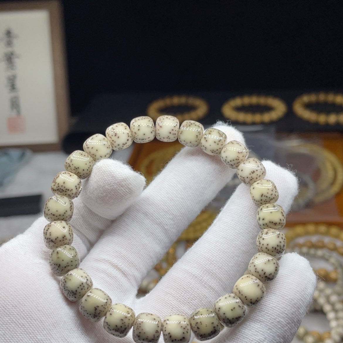 【闪购商品】星月菩提吊坠银标款9/8糯冰瓷白月朗星稀留白