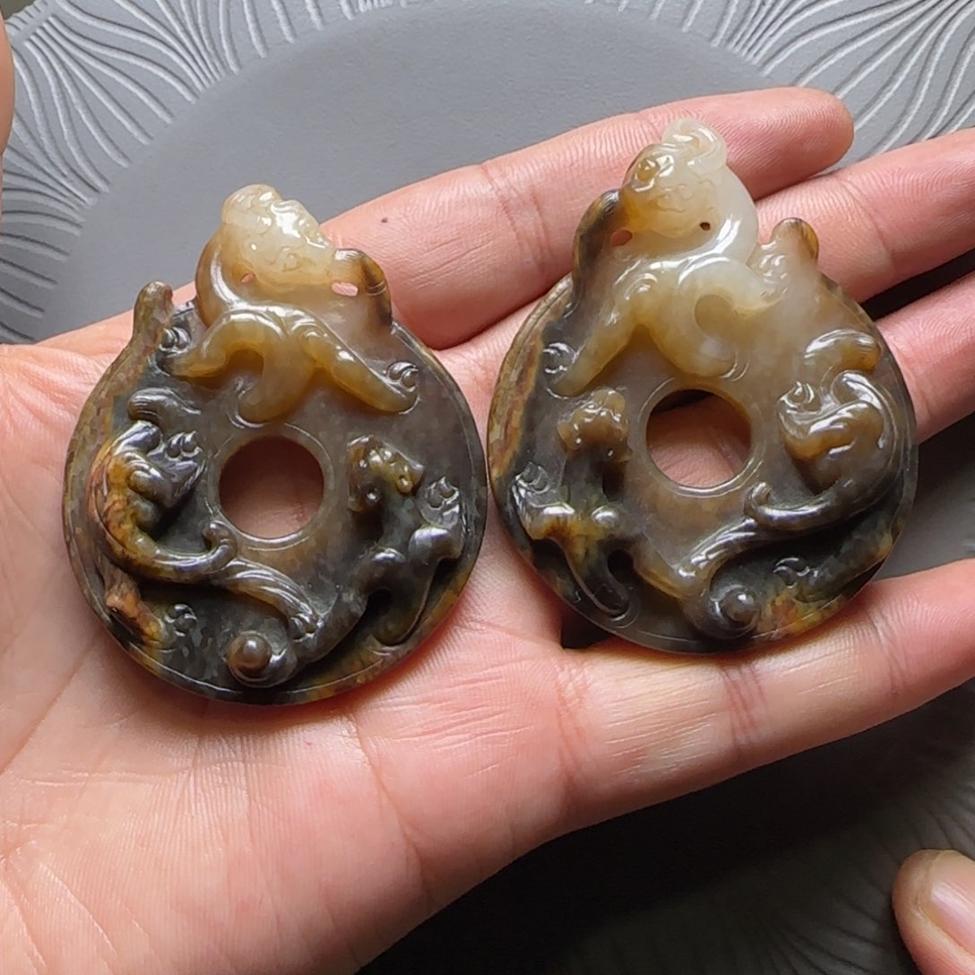 和田玉挂件未镶嵌用****1