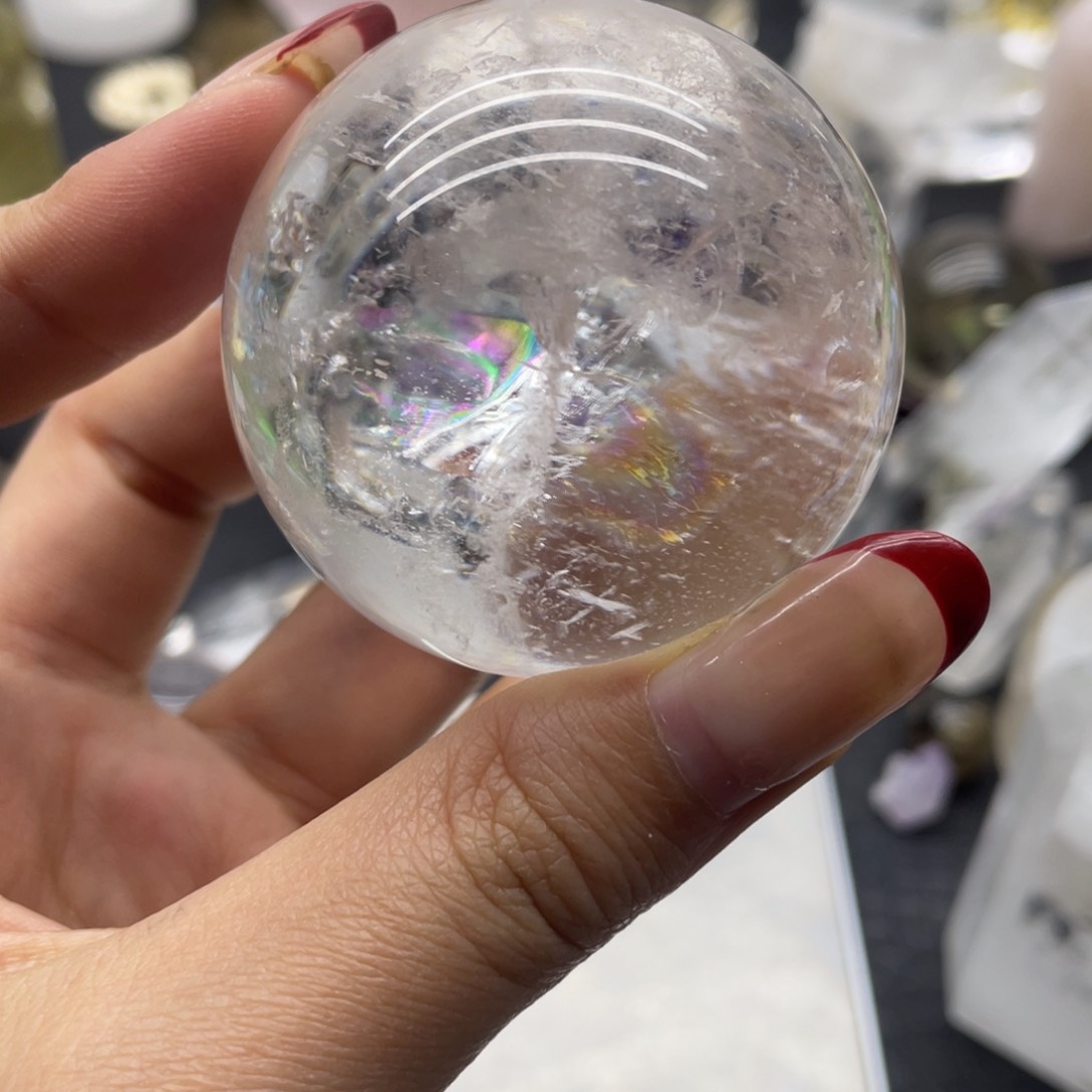 水晶72未镶嵌C***?白水晶球