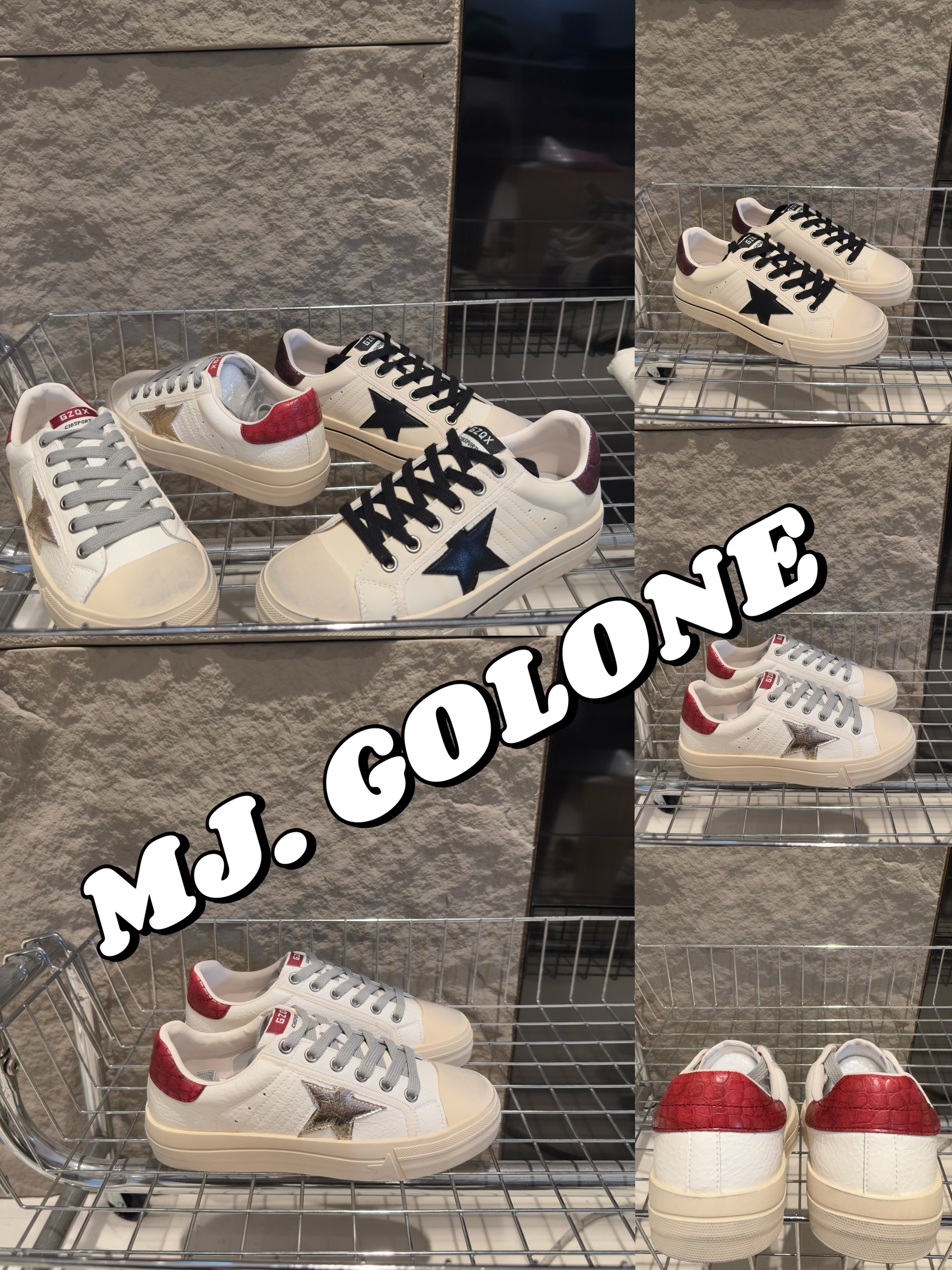 153-9692星星款女鞋小白鞋做旧款细闪星星