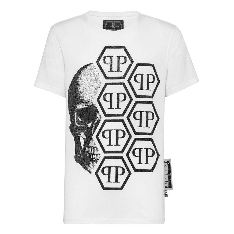 未使用 Philipp Plein 【老谢专属】pp/男女同款骷髅头短袖T/P7550