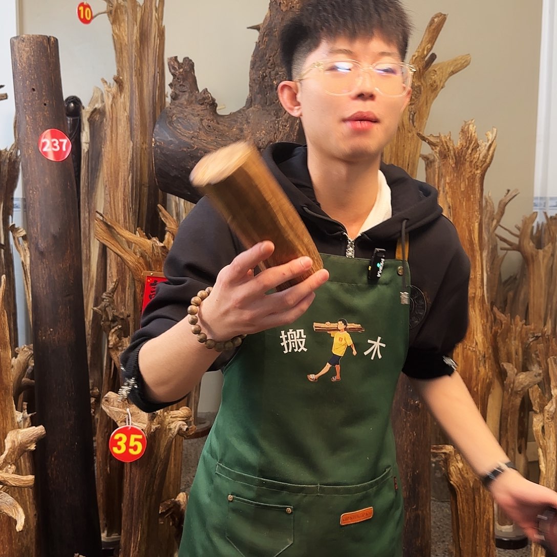 沉香摆件天然沉香原木摆件➕底座