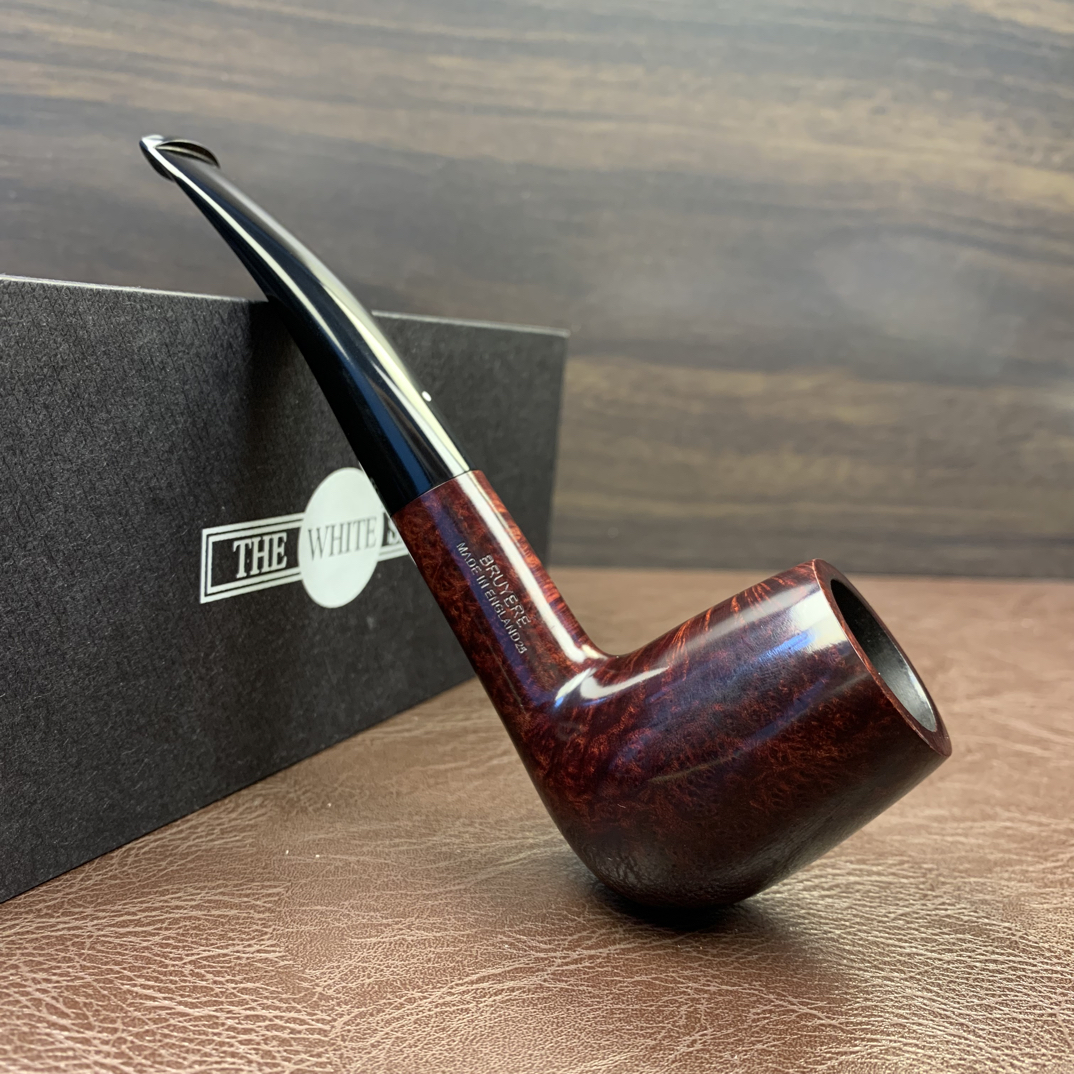 英国The white spot 酒红色特殊5号石楠木烟斗（内经22.8斗深43