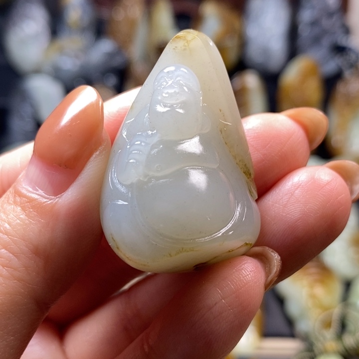 和田玉未镶嵌挂件