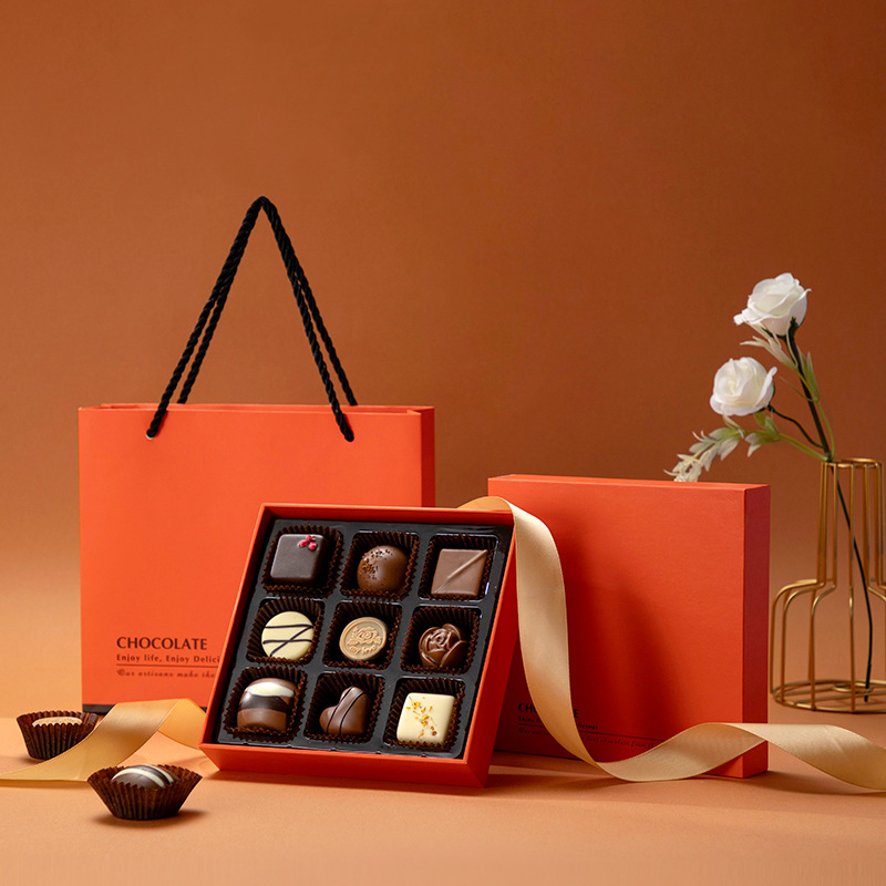 手工巧克力礼盒新年礼物企业幼儿园团购公司定制巧克力礼盒