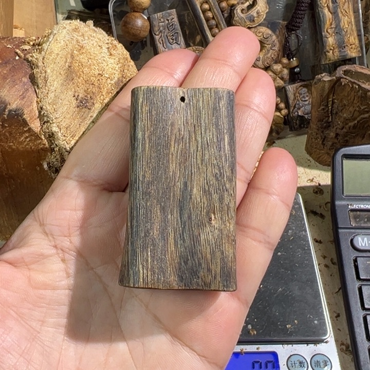 沉香吊坠L*?老白棋沉香吊坠15.5克