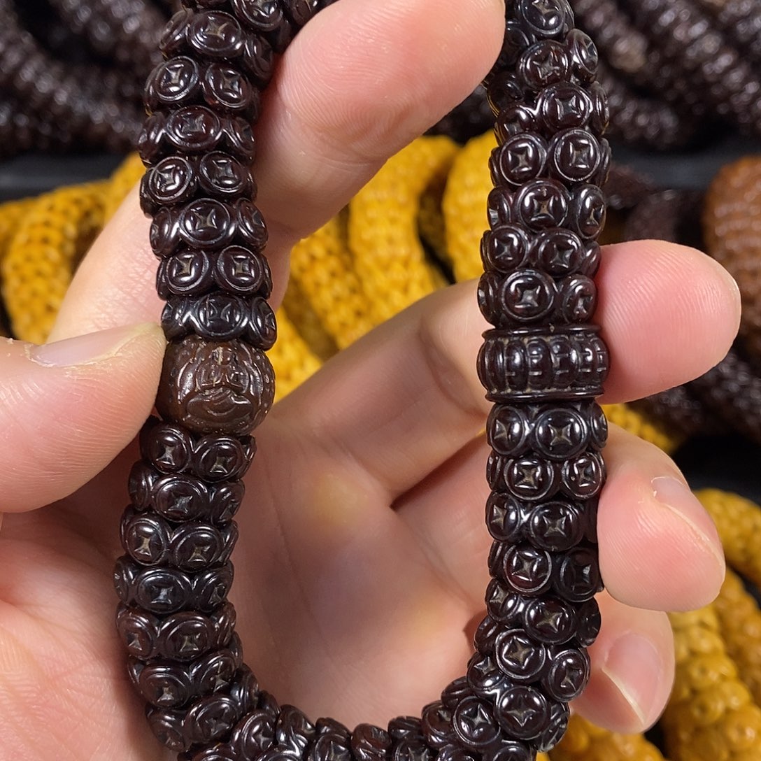 紫金鼠手串配饰钱币13