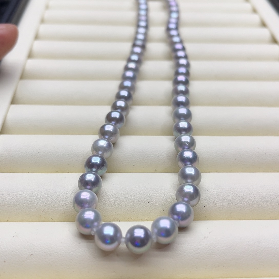 海水珍珠银S925镶嵌颈饰