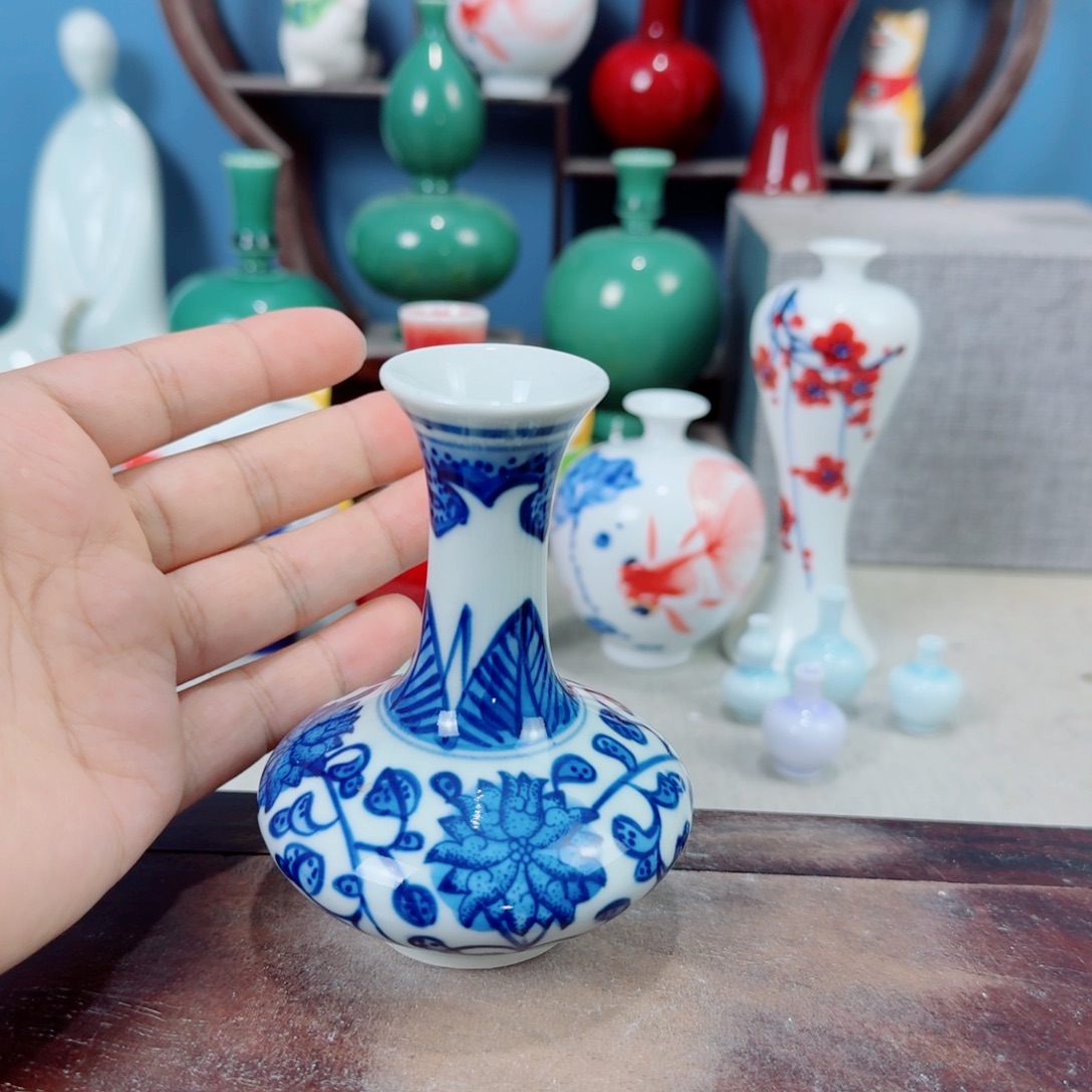 陶瓷手工小花器摆件