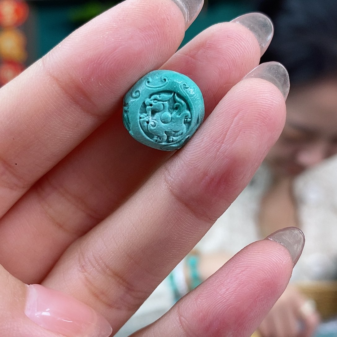 绿松石珠宝奇石未镶嵌