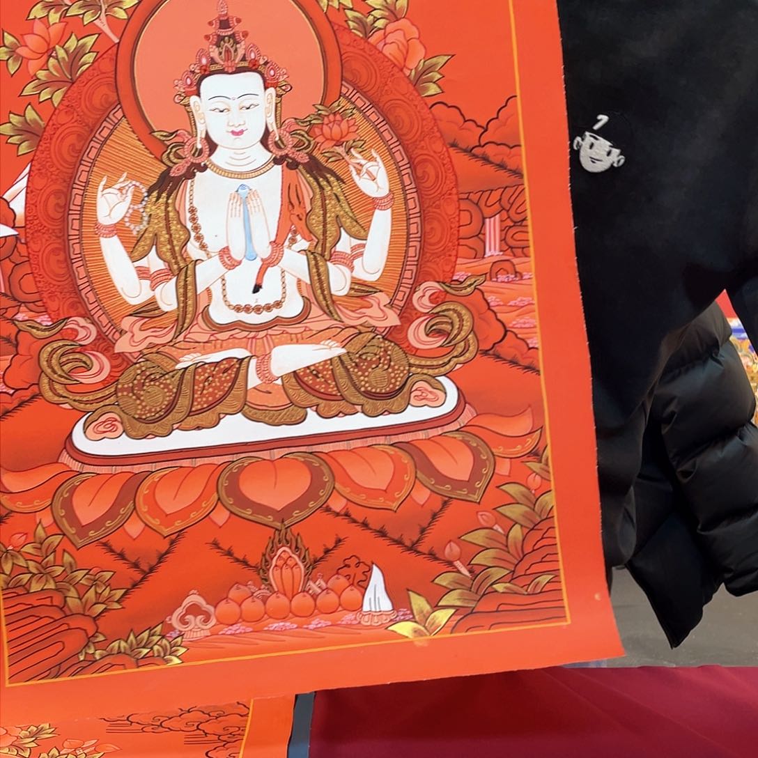 装裱画40×60四臂纯手绘