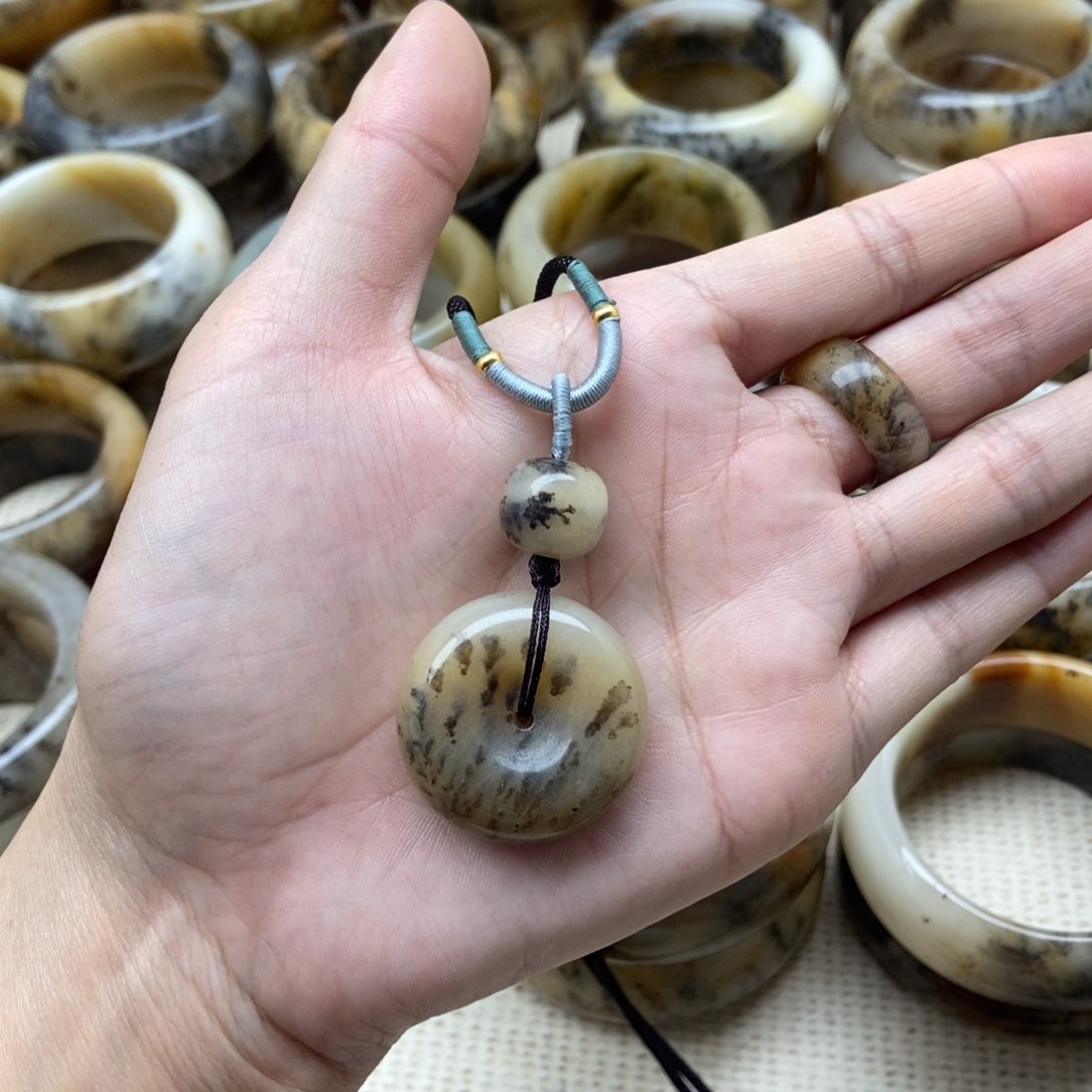 未镶嵌手镯石英质玉平安扣吊坠158米