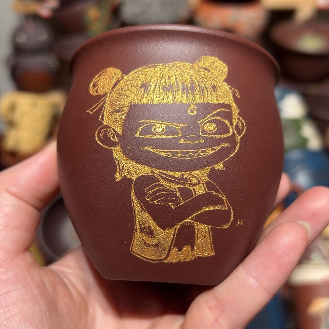 紫砂茶杯宜兴紫砂主人杯