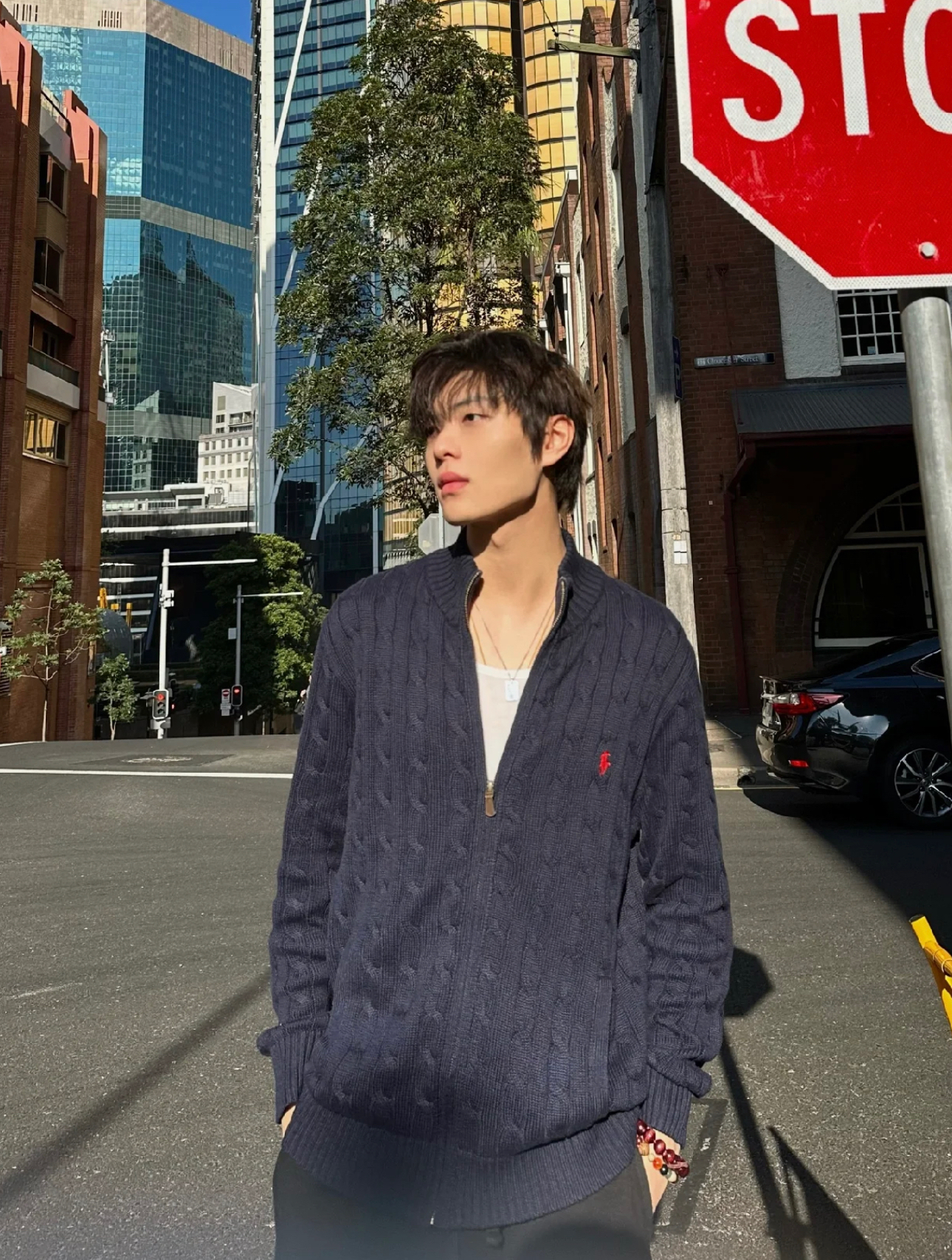 小马 刺绣 全拉链毛衣拉链外套 针织开衫 秋冬必备 男女同款