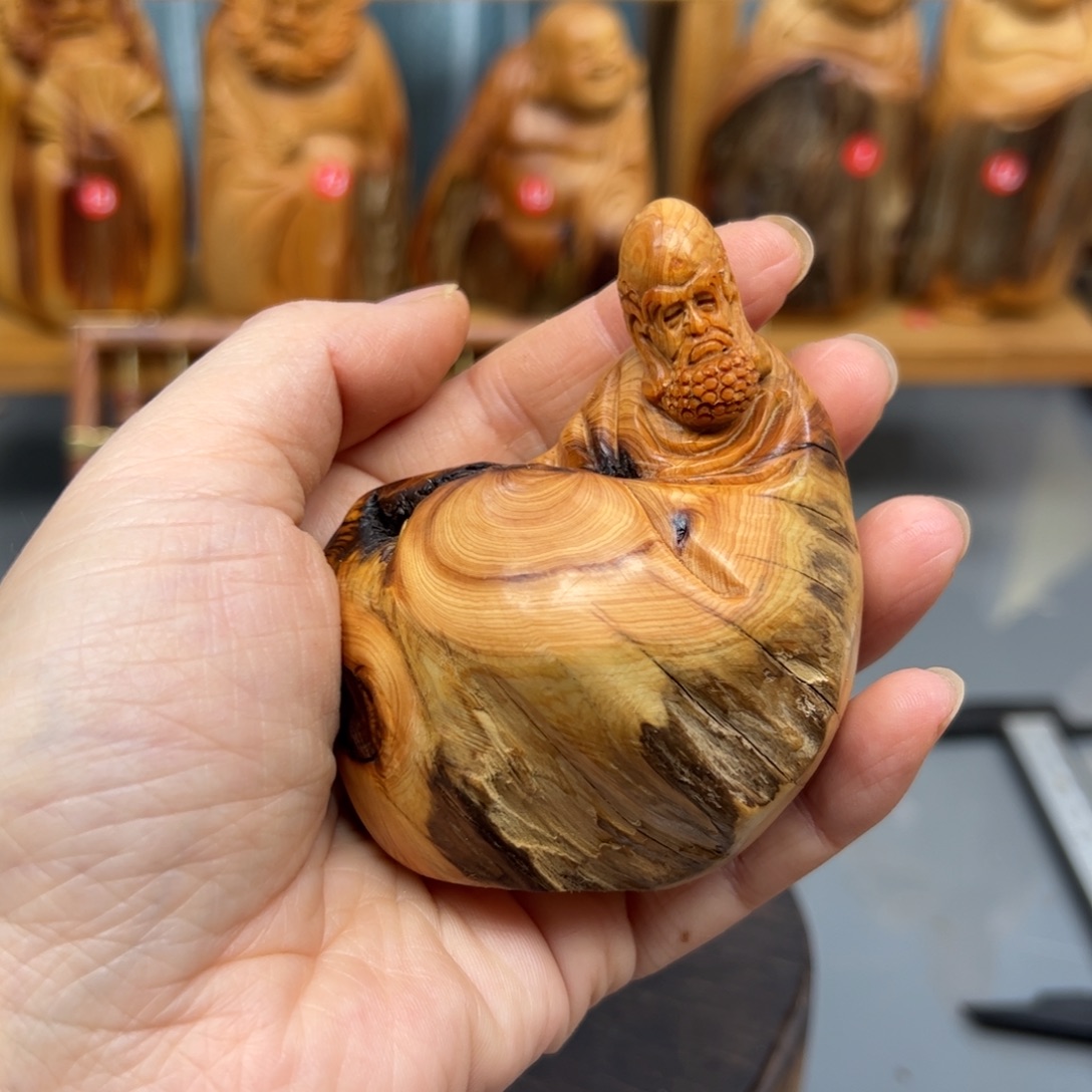 柏木崖柏木摆件手把件，19