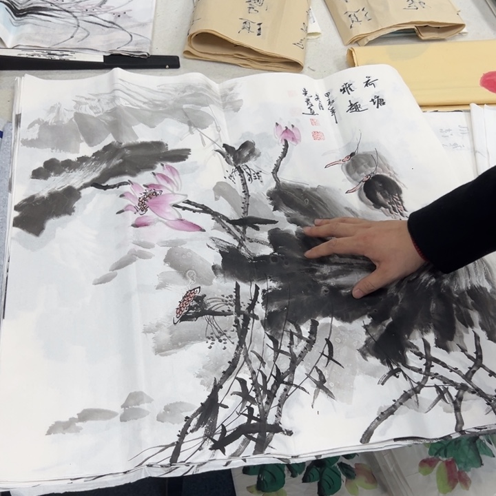 国画纯手绘字画宣纸