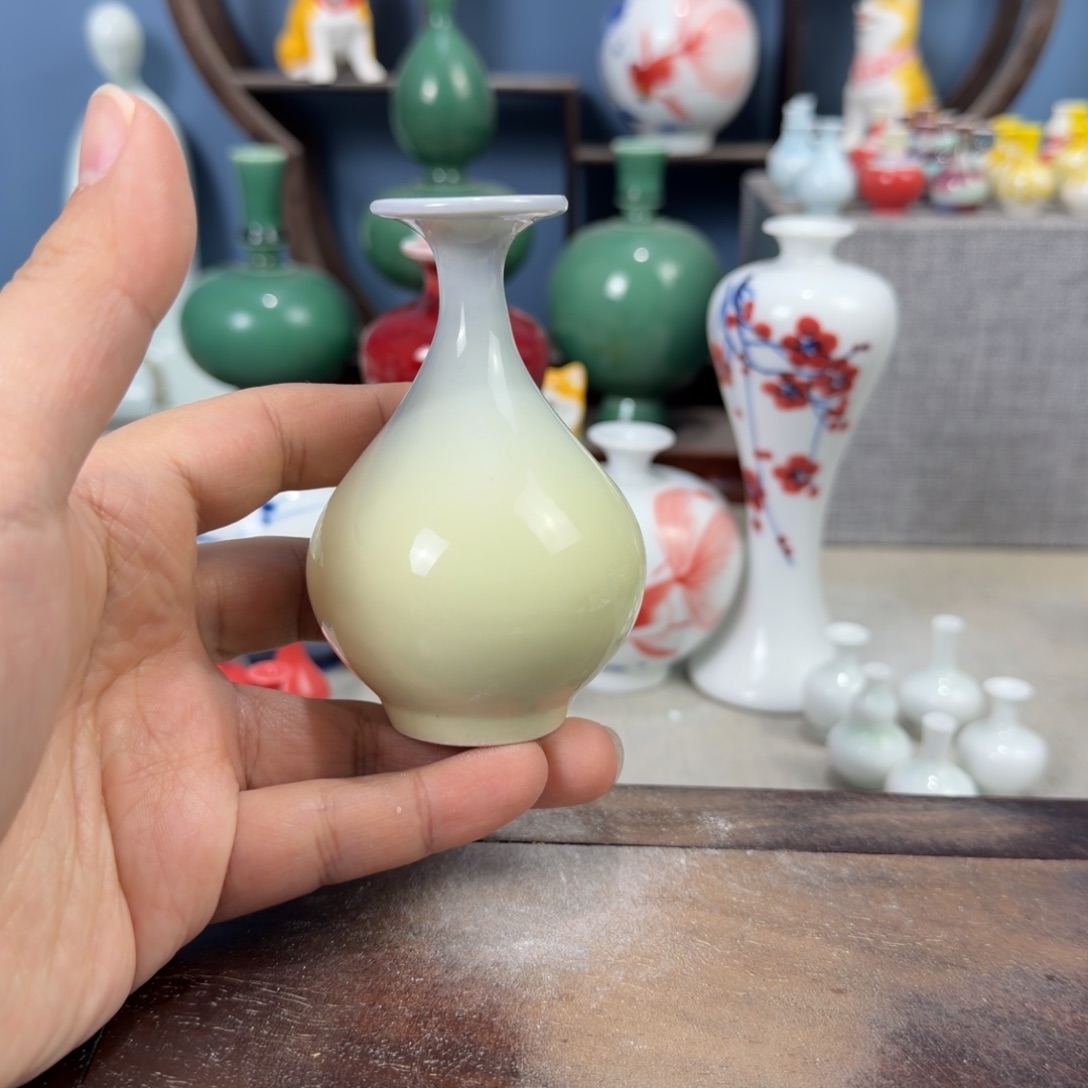 陶瓷手工小花器摆件