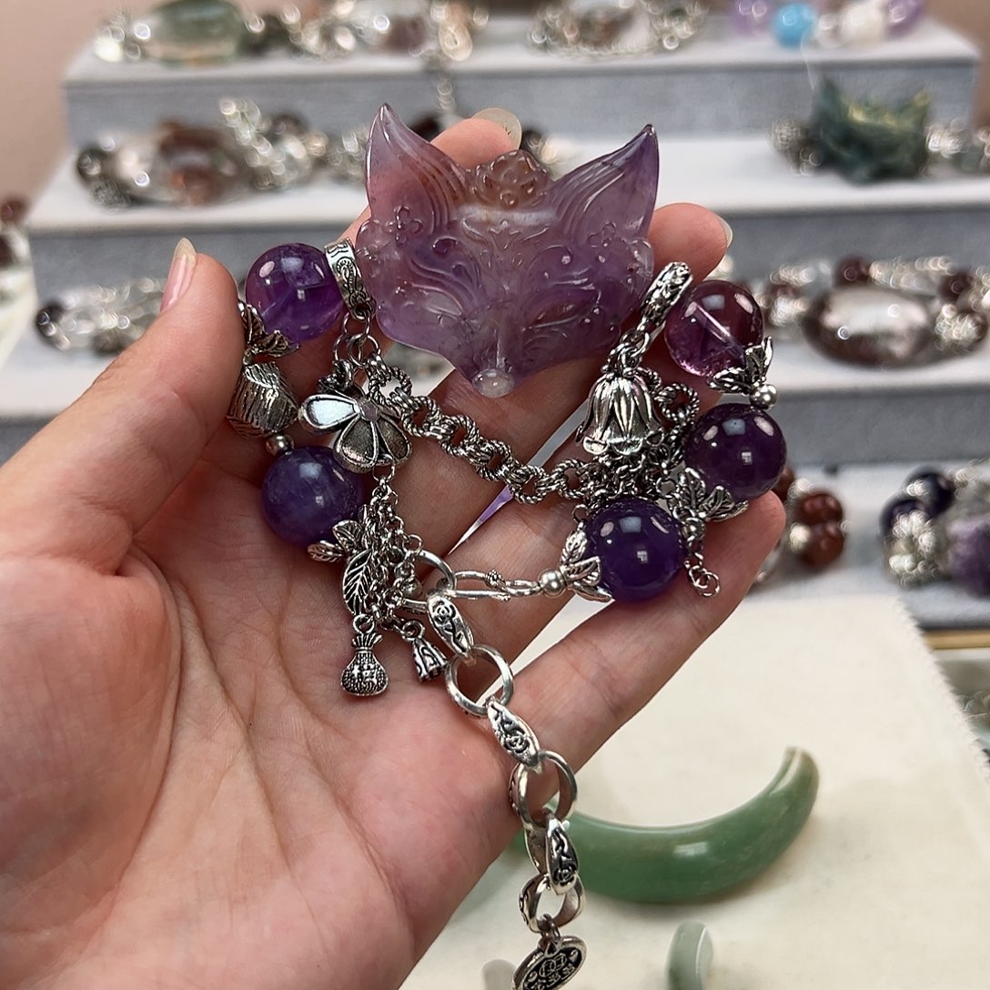 水晶手链合金V*手串