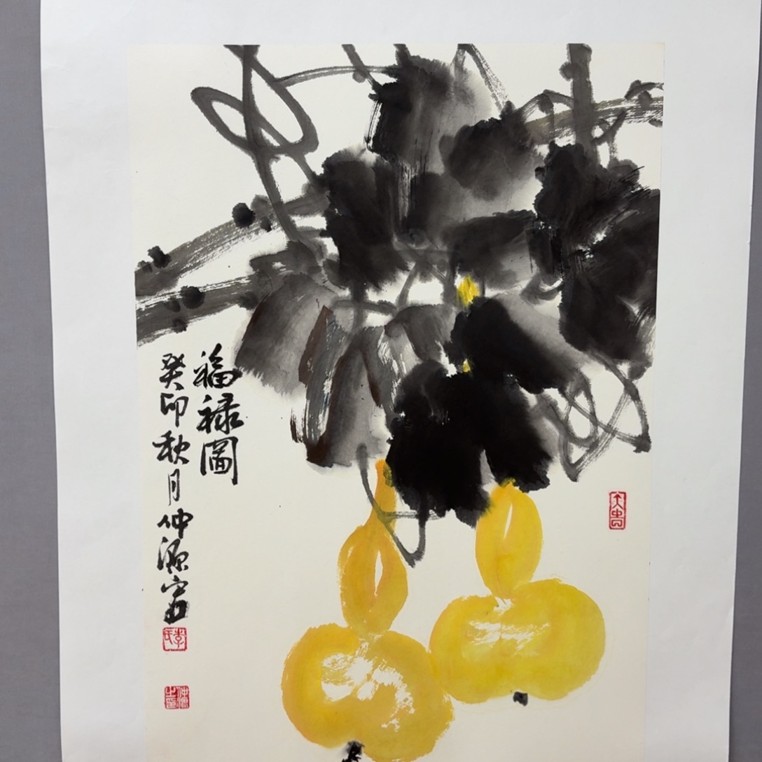 国画艺术家真人手绘