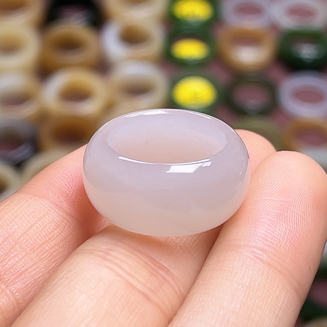 和田玉未镶嵌戒指16.0