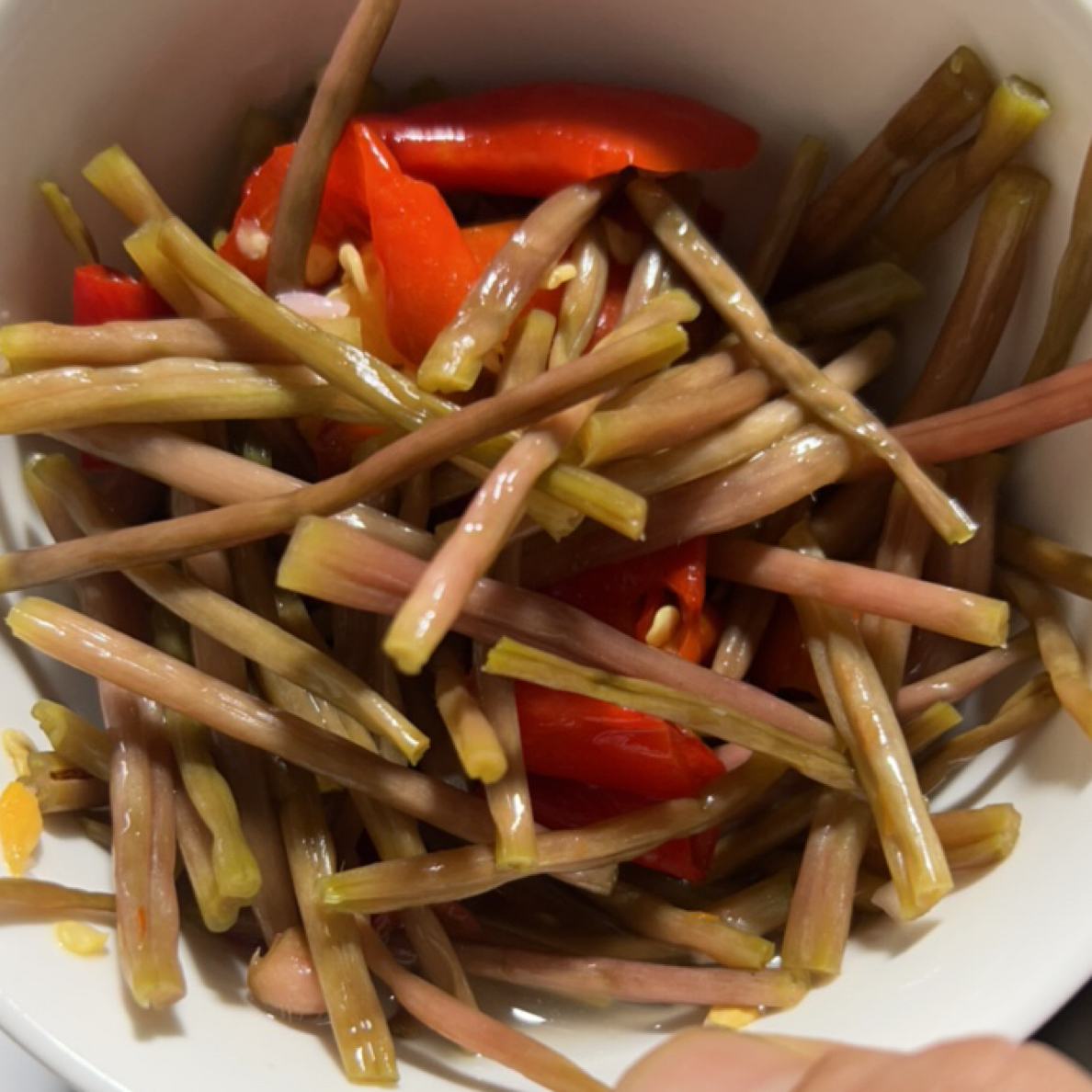 农家手工腌红薯杆