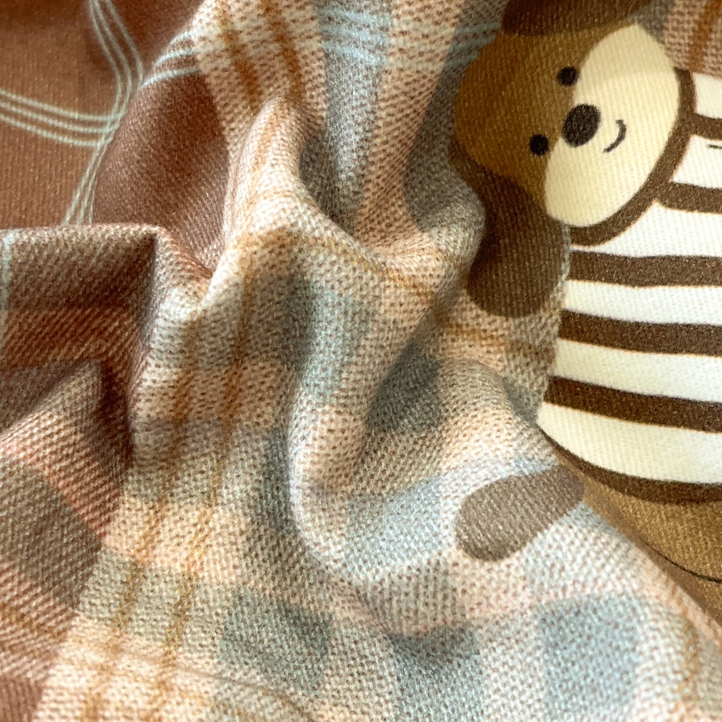 阿宝家的快乐小狗100%全棉全棉磨毛水洗四件套格子冬季纯棉秋冬