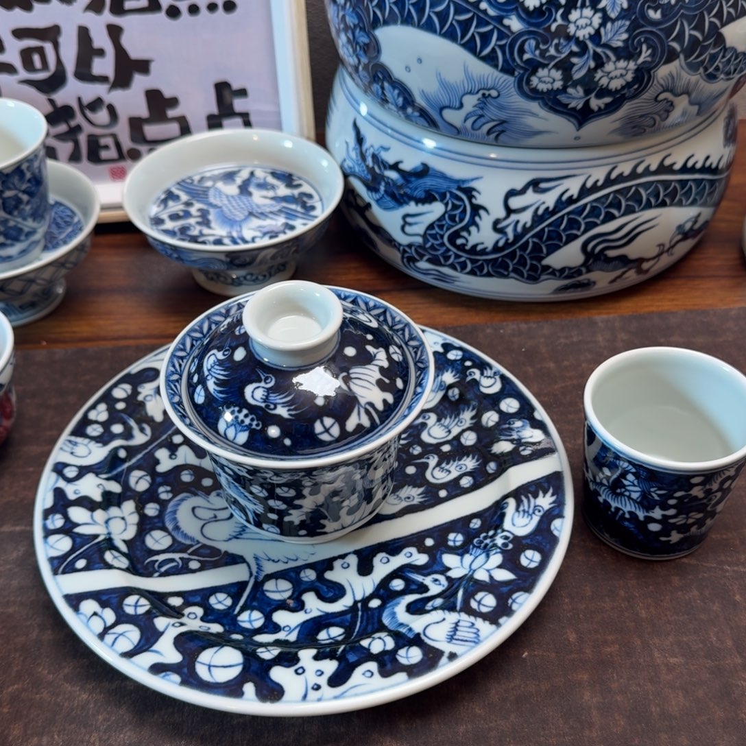 P***)摆件手工手绘景德镇陶瓷