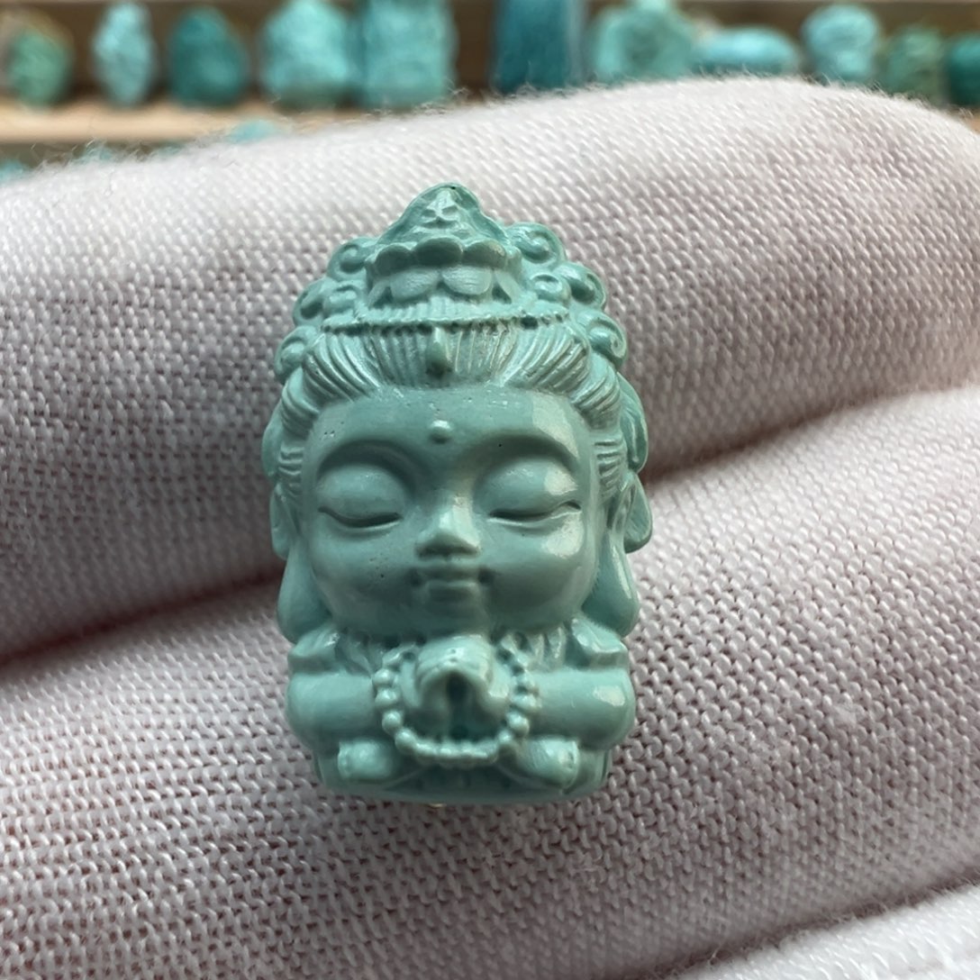 绿松石未镶嵌配饰12*18.2