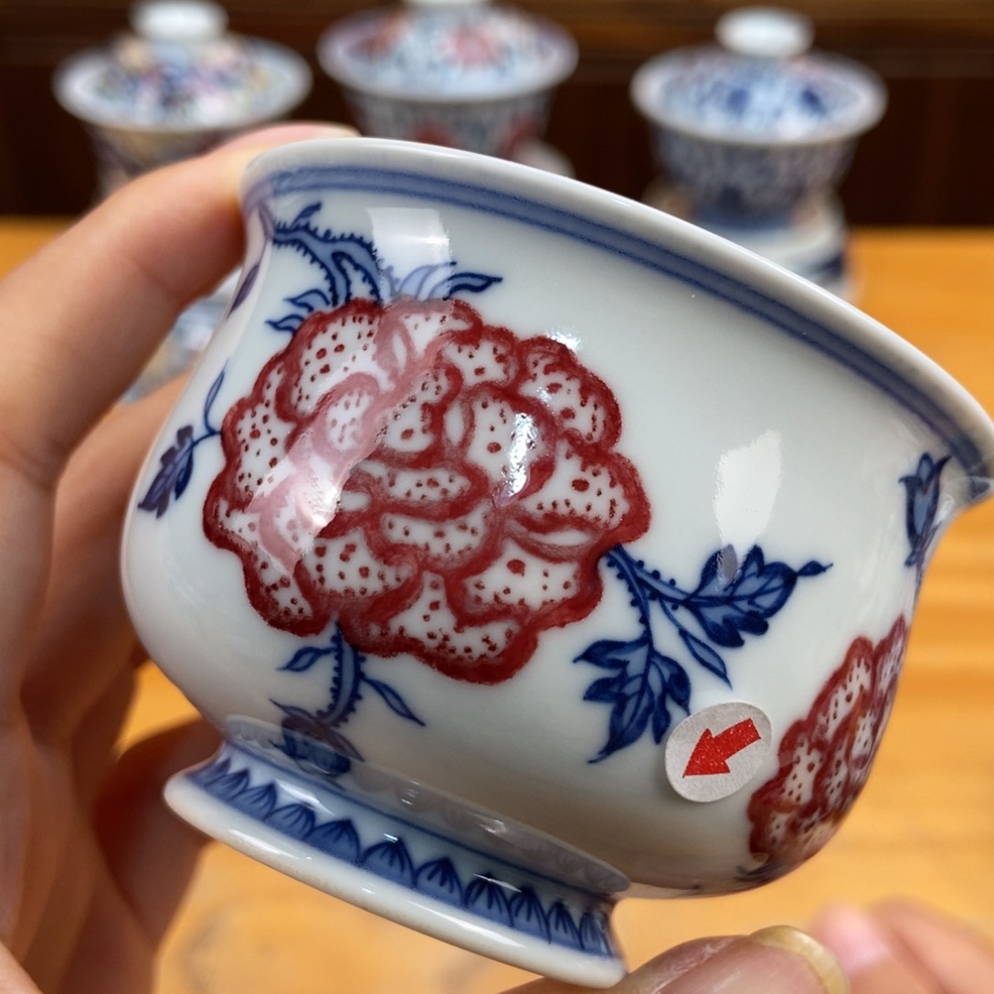 手绘现代茶具非古董