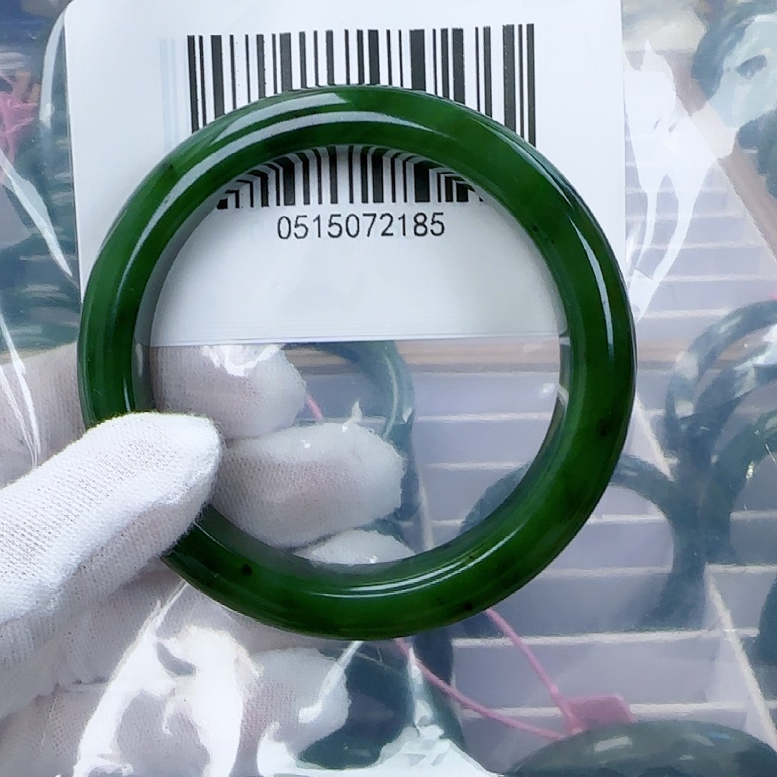 和田玉（碧玉）手镯未镶嵌59