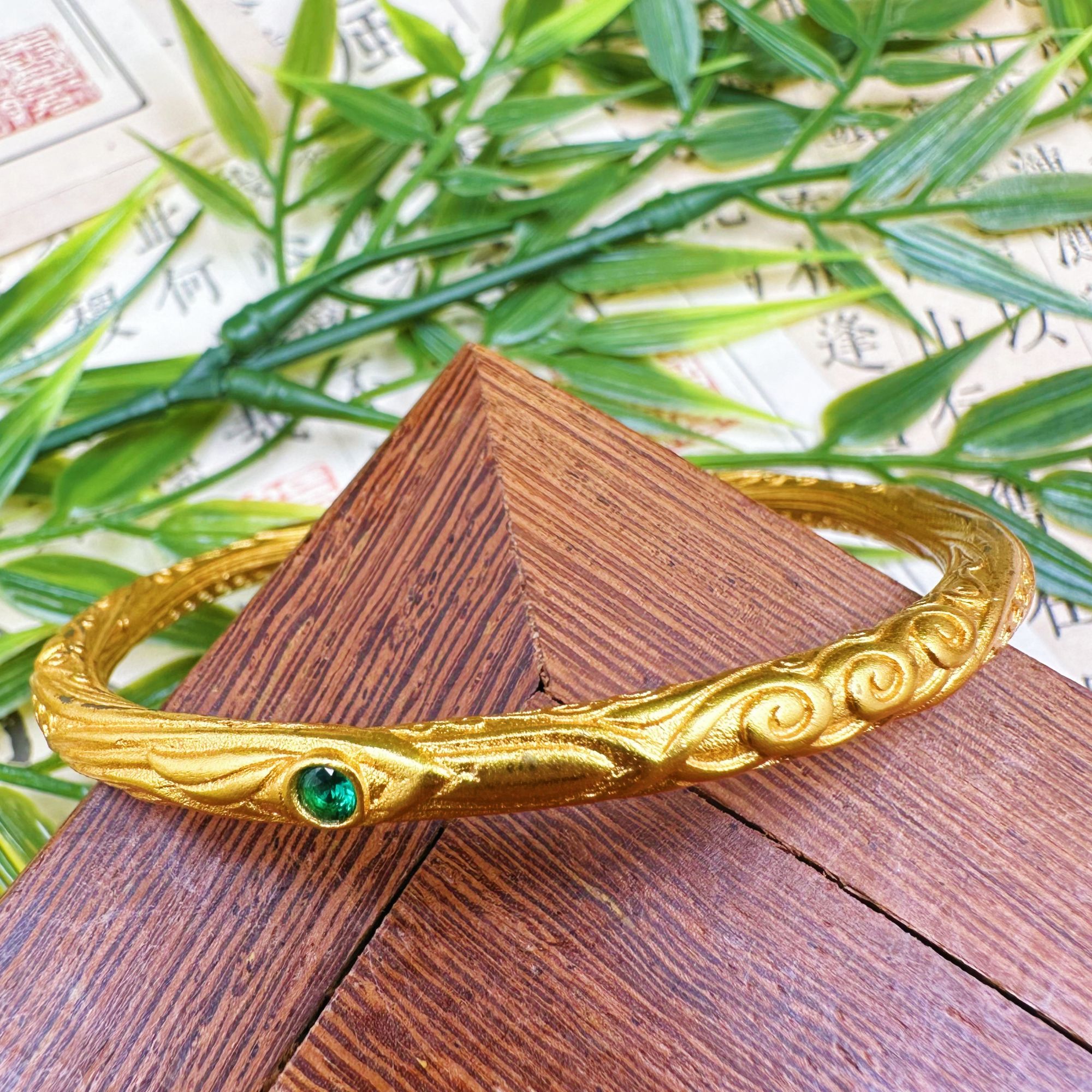 铜合金手镯 C50043铜合金中式乾坤圈镯子复古镯子经典古法