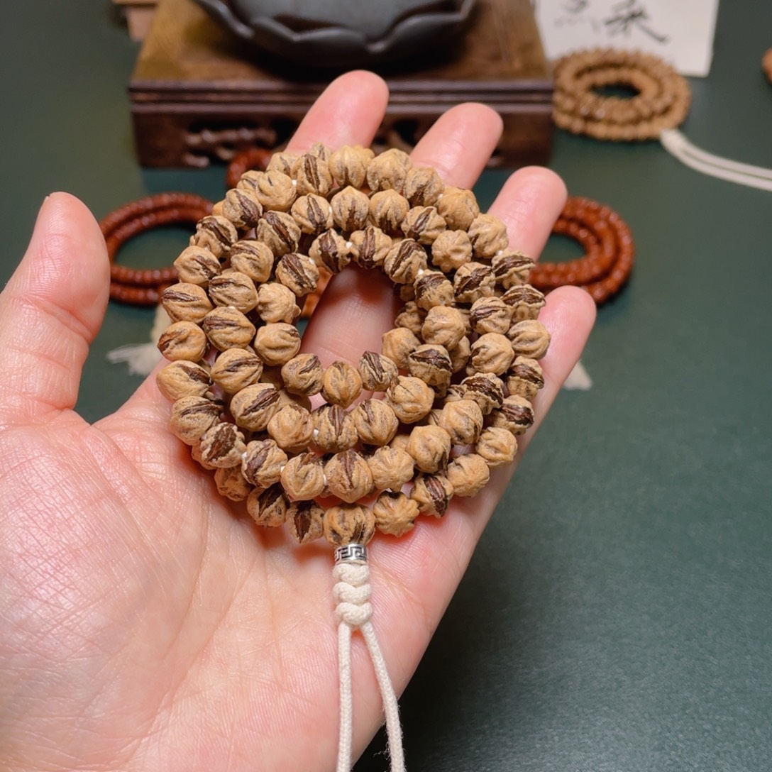 柏香籽/百香籽吊坠红牙金蟾长串