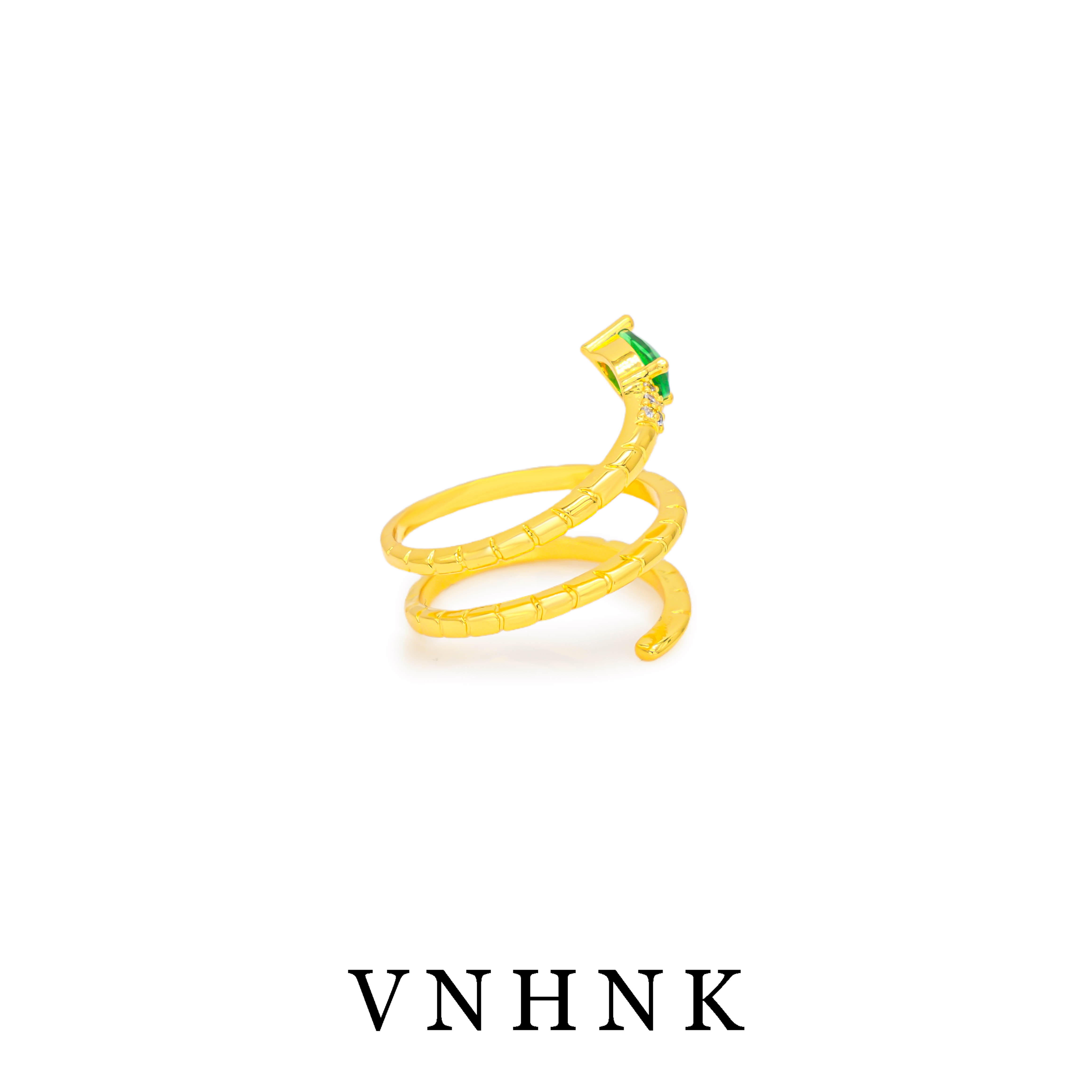 铜合金合成锆石戒指 美可儿   M407   金色 时尚气质戒指