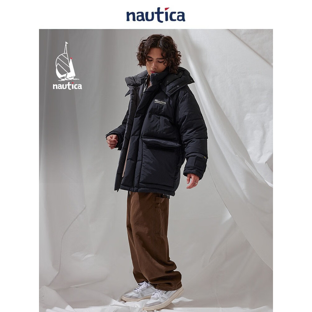 Nautica White SailJAPAN系列日系中性宽松休闲羽绒服JPJW2413