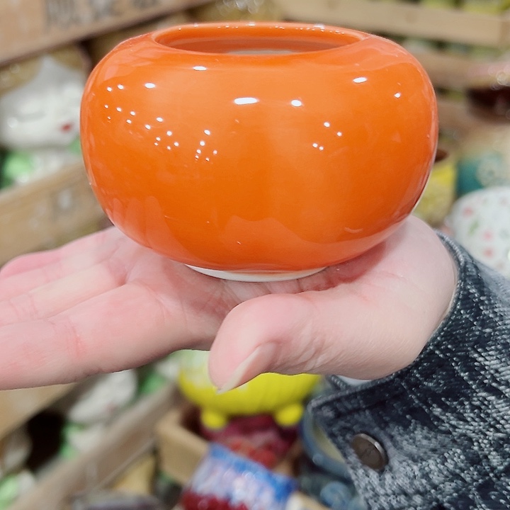 有孔，凑单福利满10元发货陶瓷多肉花盆！