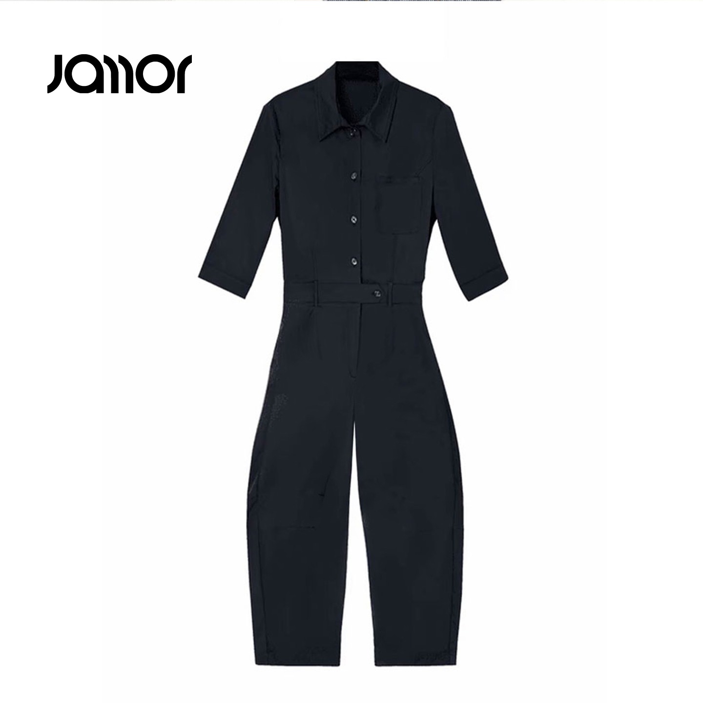 Jamor2025新款设计师高定休闲百搭气质工装连体裤