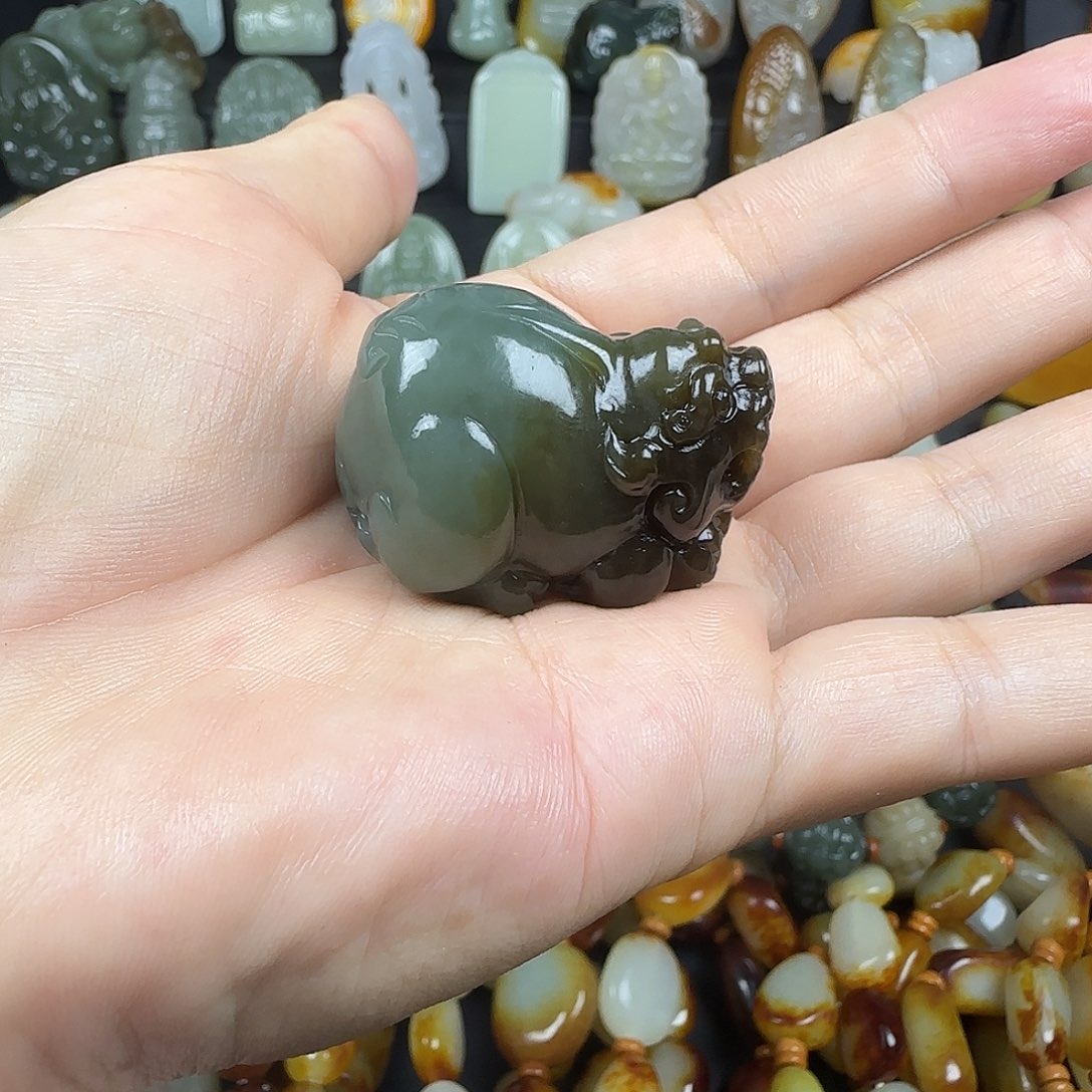 和田玉未镶嵌吊坠(不含链)