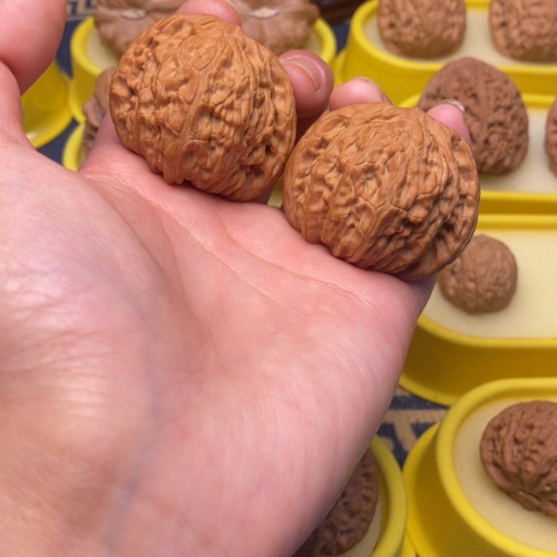 文玩核桃把件41磨盘