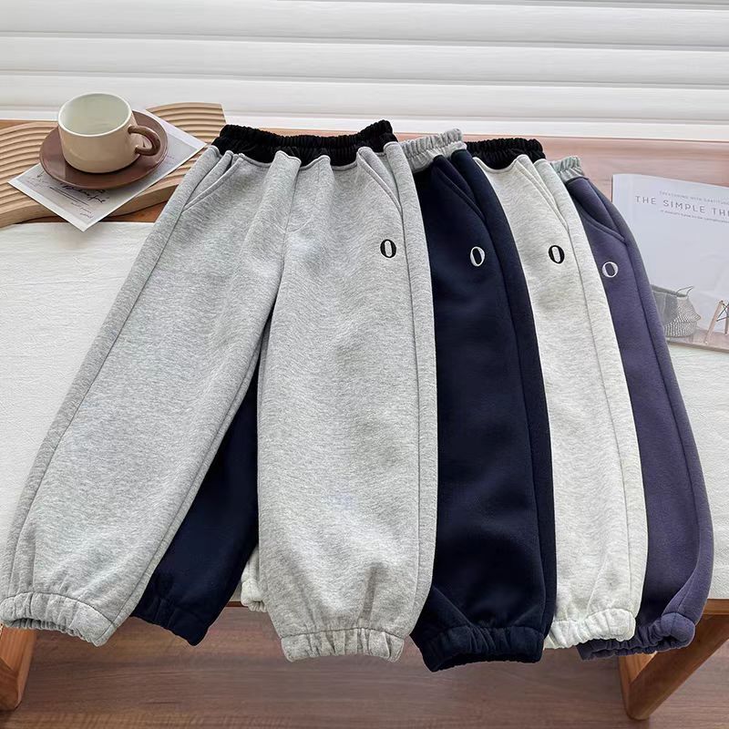 儿童运动裤春季2025新款儿童时髦洋气裤子中大童撞色腰卫裤春秋款