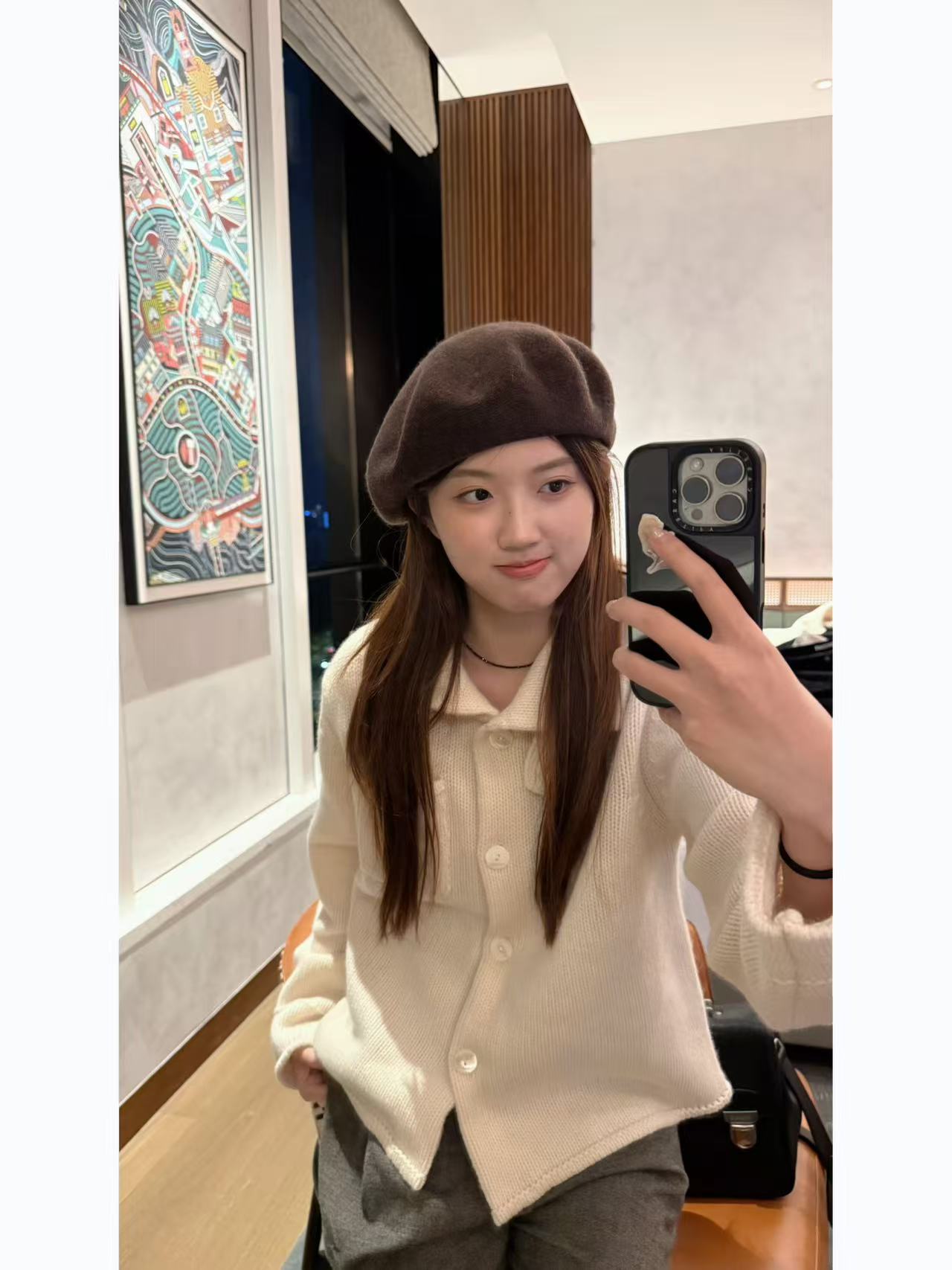 JIREH 以乐 韩代 100绵羊毛 舒适柔软贝雷帽